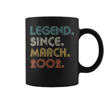 21 Years Old Legend Since March 2002 21St Birthday Gifts Coffee Mug - Seseable