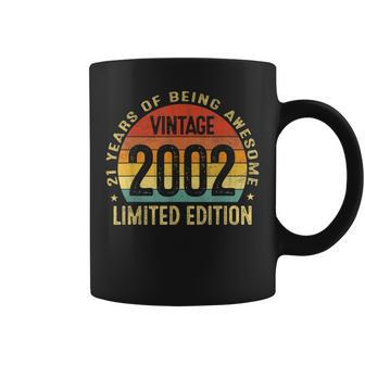 21 Years Old Vintage 2002 Limited Edition 21St Birthday Gift V3 Coffee Mug - Seseable