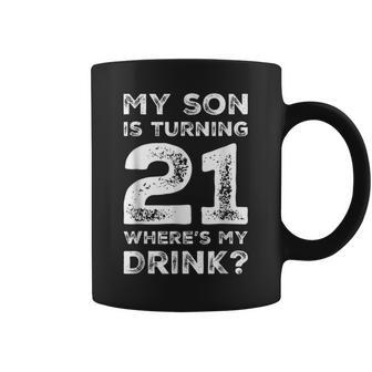 21St Birthday For Dad Mom 21 Year Old Son Gift Family Squad Coffee Mug | Mazezy DE