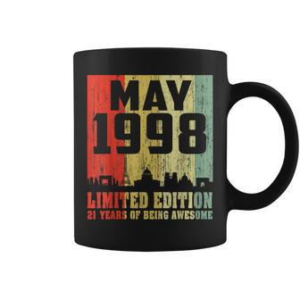 21St Birthday Gift Awesome May 1998 21 Years Old Coffee Mug | Mazezy