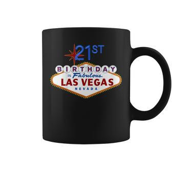 21St Birthday In Las Vegas Classic Sign Souvenir T Shirt Coffee Mug | Mazezy