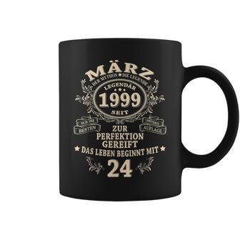 24 Geburtstag Geschenk Mann Mythos Legende März 1999 Tassen - Seseable