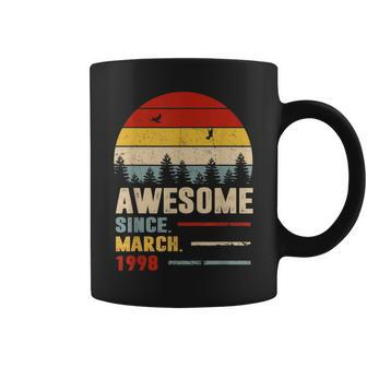25 Years Old Funny Awesome Since March 1998 25Th Birthday Coffee Mug - Seseable