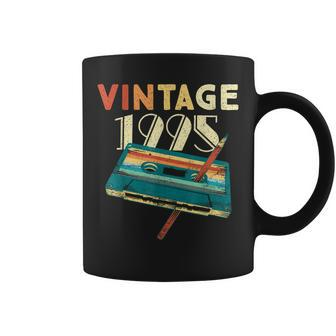 28 Years Old Gifts Vintage 1995 Music Cassette 28Th Birthday Coffee Mug - Seseable