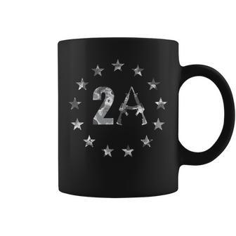 2A For Men White Camo Gun 13 Stars American Flag Usa Ar15 Coffee Mug - Seseable