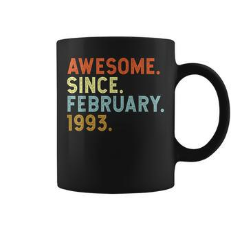 30 Years Old Awesome Since February 1993 30Th Birthday Coffee Mug | Mazezy