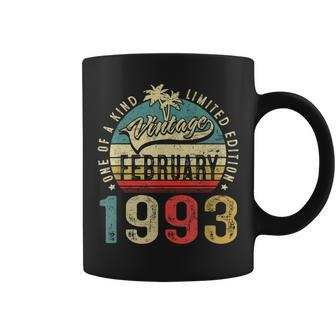30 Years Old Gifts Vintage February 1993 30Th Birthday Gift Coffee Mug - Seseable