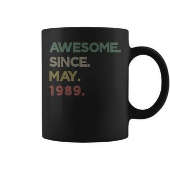34 Year Old Awesome Since May 1989 34Th Birthday Coffee Mug - Seseable
