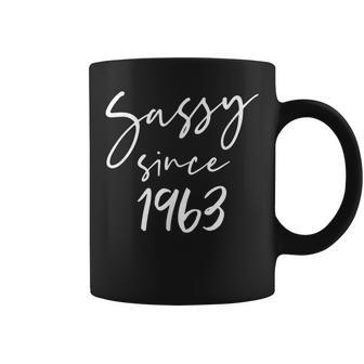 37 Vintage Sassy Since 1963 Classic Awesome Gift Mama Love Coffee Mug - Seseable