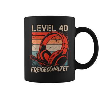 40 Geburtstag Jungen Video Gamer Level 40 Unlocked Männer Tassen - Seseable