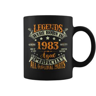 40 Years Old 40Th Birthday Gift Vintage Legends Born In 1983 Coffee Mug - Seseable