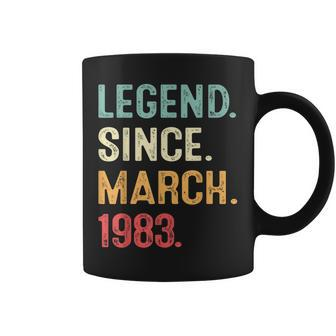 40 Years Old Gifts Legend Since March 1983 40Th Birthday Men Coffee Mug - Seseable
