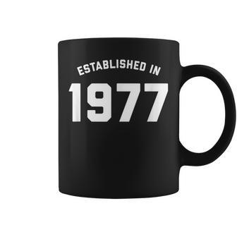 40Th Birthday - Established In 1977 Coffee Mug - Seseable