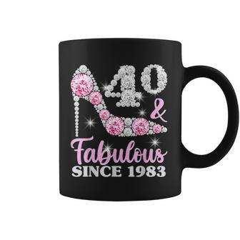 40Th Birthday For Women 40 And Fabulous Since 1983 Coffee Mug | Mazezy