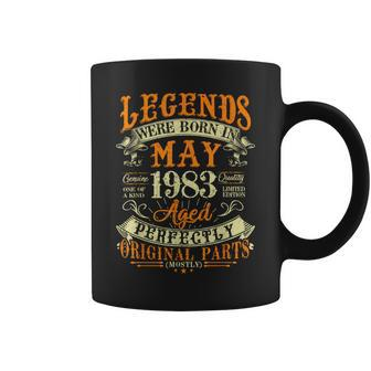 40Th Birthday Gift 40 Years Old Legends Born In May 1983 Coffee Mug | Mazezy