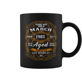 40Th Birthday Gift March 1983 Limited Edition 40 Year Old Coffee Mug - Seseable
