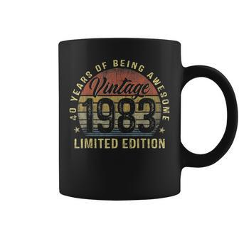 40Th Birthday Gifts Vintage 1983 Limited Edition 40 Year Old Coffee Mug - Seseable