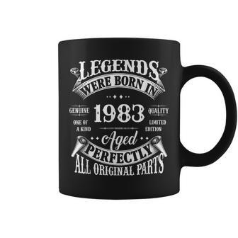 40Th Birthday Vintage Legends Born In 1983 40 Years Old Coffee Mug | Mazezy