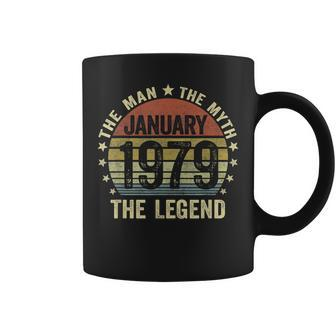 42 Years Old Birthday Gifts The Man Myth Legend January 1979 Coffee Mug - Seseable