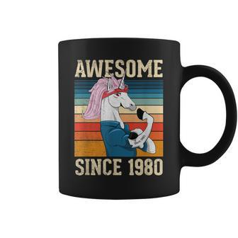 43 Year Old Awesome Since 1980 43Th Birthday Gift Girl Women Coffee Mug - Seseable