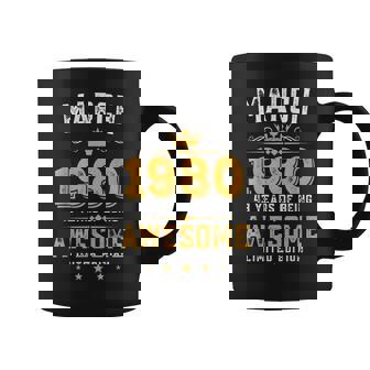 43 Years Old Gifts Vintage March 1980 43Rd Birthday Coffee Mug | Mazezy