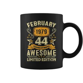 44 Year Old Awesome Since February 1979 44Th Birthday Gifts Coffee Mug - Seseable