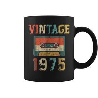 44Th Birthday Gift Vintage 1975 44 Years Old Mixtape Coffee Mug | Mazezy AU