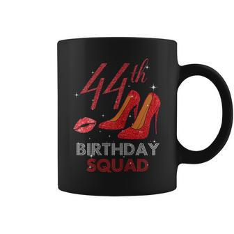 44Th Birthday Squad Stepping Into 44 Red Shoes Women Gift Gift For Womens Coffee Mug | Mazezy