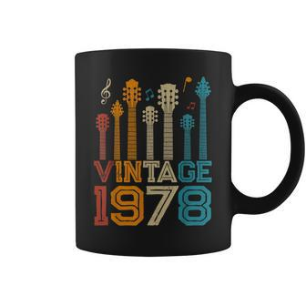45Th Birthday Gifts Vintage 1978 Guitarist Guitar Lovers Coffee Mug - Seseable