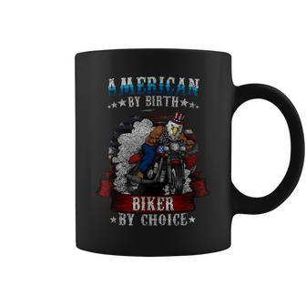 4Th Of July Bald Eagle Biker Motorcycle Uncle Sam Hat Gift Coffee Mug | Mazezy