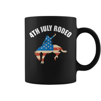4Th Of July Rodeo Usa America Flag Coffee Mug - Thegiftio UK