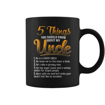 5 Things You Should Know About My Uncle Funny Christmas Gift Coffee Mug - Seseable