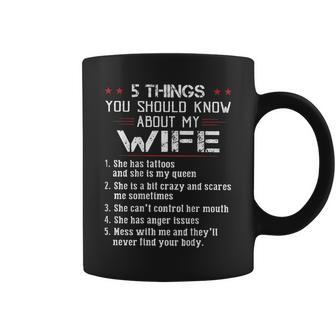 5 Things You Should Know About My Wife Has Tattoos On Back Coffee Mug - Seseable