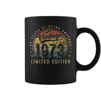 50 Year Old Gifts Vintage 1973 Limited Edition 50Th Birthday V2 Coffee Mug | Mazezy