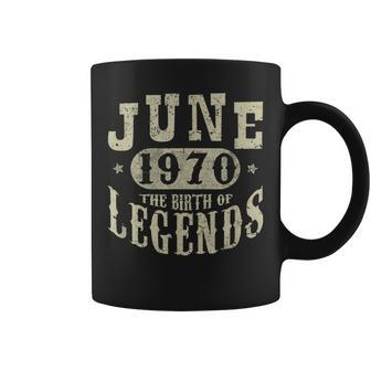 50 Years 50Th Birthday Gift Idea June 1970 Birth Of Legend Coffee Mug | Mazezy