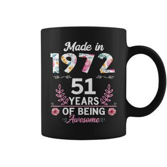 51 Years Old Gifts 51St Birthday Born In 1972 Women Girls Coffee Mug - Seseable