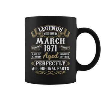 52 Years Old Gifts Decoration March 1971 52Nd Birthday Coffee Mug - Seseable