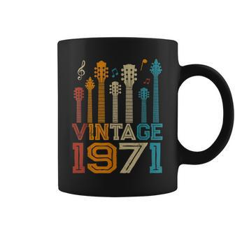 52Nd Birthday Gifts Vintage 1971 Guitarist Guitar Lovers Coffee Mug - Seseable