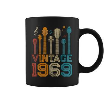 54Th Birthday Gifts Vintage 1969 Guitarist Guitar Lovers Coffee Mug - Seseable