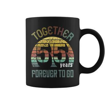 55Th Years Wedding Anniversary Gifts For Couples Matching 55 Coffee Mug - Seseable