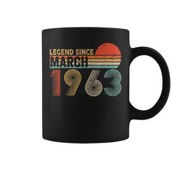 57Th Birthday Gift 57 Years Old Legend Since March 1963 Coffee Mug | Mazezy
