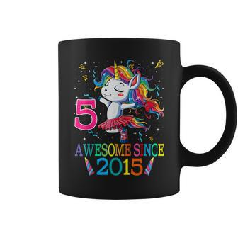 5Th Birthday Unicorn Awesome Since 2015 Coffee Mug | Mazezy