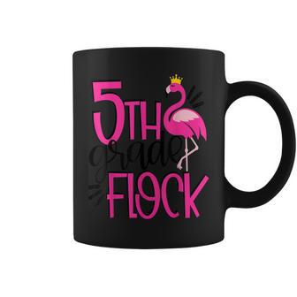 5Th Grade Flock Pink Flamingo Squad Cute Kids Girls Coffee Mug | Mazezy