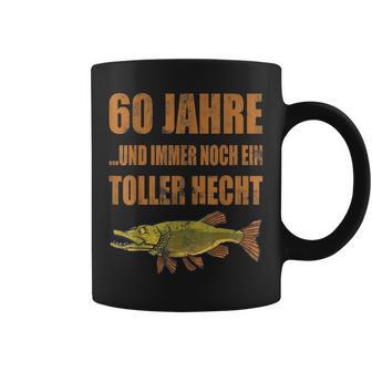 60 Jahre Geburtstag Angler Tassen, Toller Hecht Vintage Design - Seseable