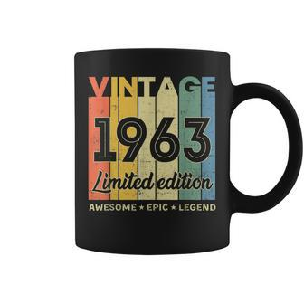 60 Year Old Gifts Vintage 1963 Limited Edition 60Th Birthday V7 Coffee Mug - Seseable