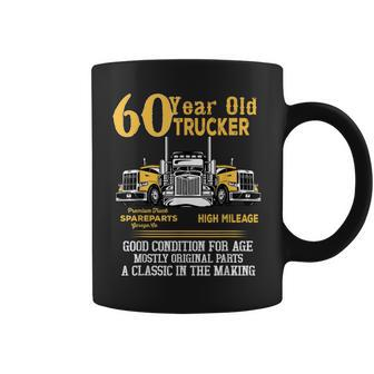 60 Year Old Trucker Funny 60Th Birthday Gift Men Dad Grandpa Coffee Mug - Seseable