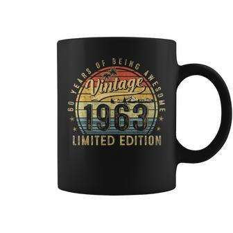 60 Year Old Vintage 1963 Limited Edition 60Th Birthday Gifts Coffee Mug | Mazezy