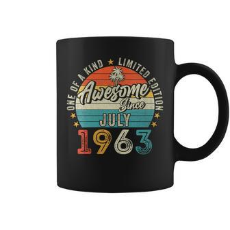 60 Year Old Vintage July 1963 Limited Edition 60Th Birthday Gift For Womens Coffee Mug - Thegiftio UK