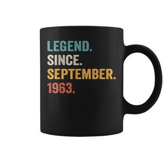 60 Years Old Gifts Legend Since September 1963 60Th Bday Men Coffee Mug - Seseable