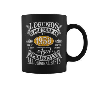 65 Geburtstag Vintage Legends Born In 1958 65 Years Old Tassen - Seseable